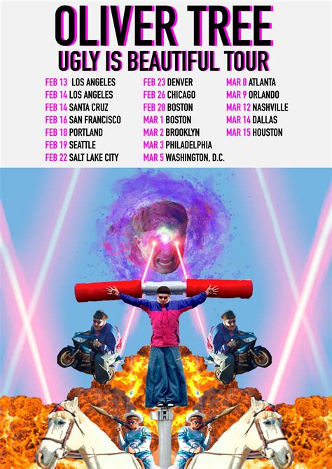 Oliver Tree Ugly Is Beautiful Tour | Poster By RyanJardine