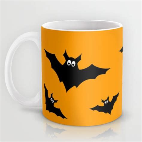 Cool cute Halloween bats Mug by PLdesign | Halloween coffee, Mugs, Flying bats halloween