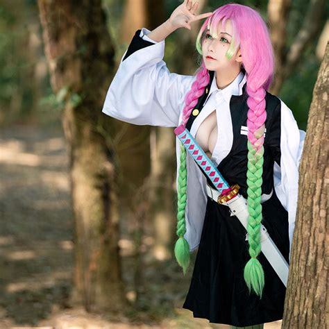 Dämonentöter: Kimetsu No Yaiba Kanroji Mitsuri Cosplay-Kostüm – Gcosplay