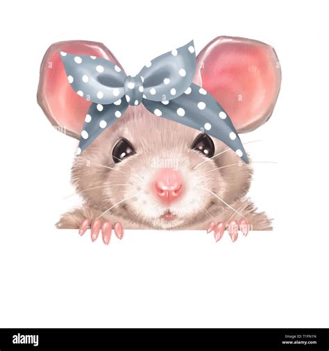 Cute cartoon rat Stock Photo - Alamy