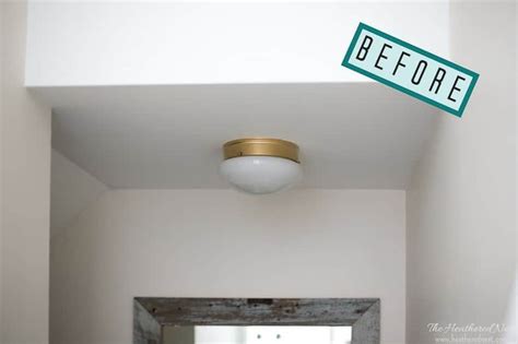 DIY Ceiling Light Shades (a.k.a. Hide Your Ceiling Hooters)