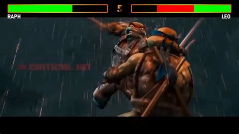 Raph VS Leo Fight With Healthbars - TMNT (2007) | Teenage Mutant Ninja Turtles - YouTube