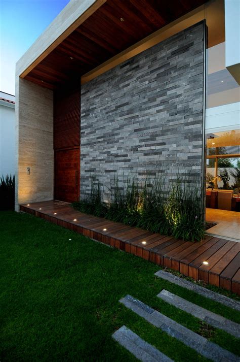 Modern Exterior Stone Wall House Design – BESTHOMISH