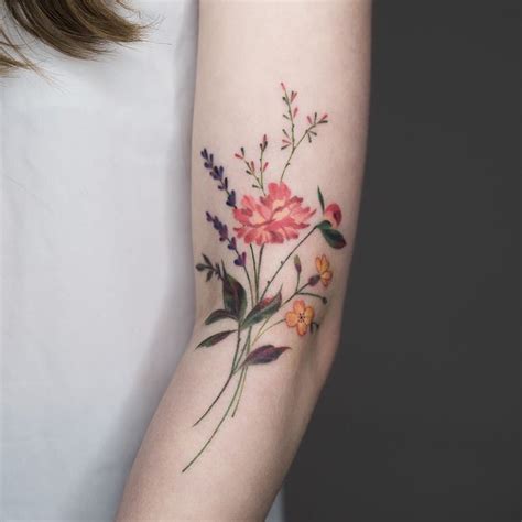 Wildflower tattoo - Tattoo Designs for Women