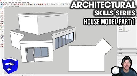 HOUSE MODELING in SketchUp 2020 Part 1 - Setup and Windows - YouTube