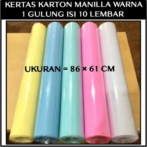 Kertas Karton Manila Warna Warni Isi 10 Lembar | Lazada Indonesia