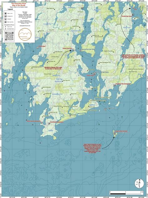 Kennebec River: The Mouth of the Kennebec River Map by Eyes Up Adventures | Avenza Maps