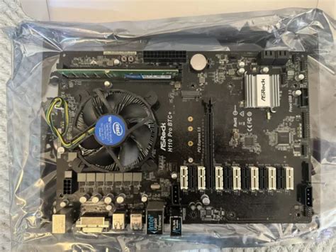 ASROCK H110 PRO BTC+ 13x PCI-x Motherboard + 2.90 GHz CPU + 8GB Memory £35.00 - PicClick UK