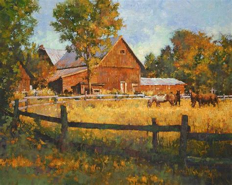 CMDudash - Landscapes - Gallery 2 | Farm scene painting, Farm paintings, Barn painting