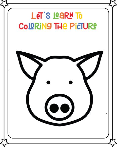 Drawing vector image pig head 36580287 Vector Art at Vecteezy