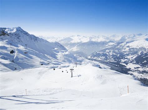 Skiing Resort in Lenzerheide, Grisons, Switzerland Stock Image - Image ...