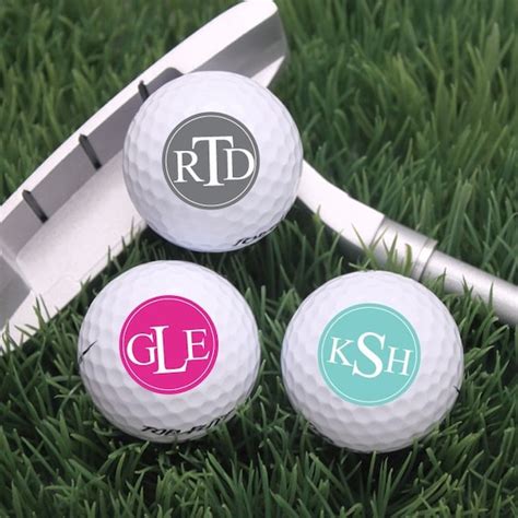 Block Monogram Golf Balls MIC39