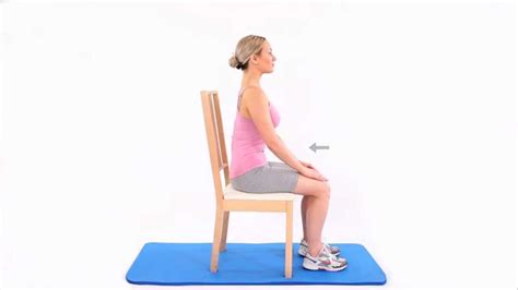 How to do a pelvic tilt sitting - YouTube