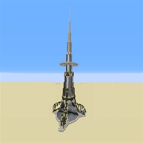 A futuristic skyscraper I designed. I hope you like it! : r/Minecraft