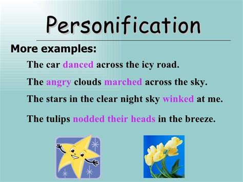 PERSONIFICATION EXAMPLES - alisen berde