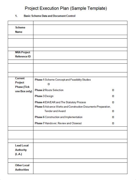 25+ Project Execution Plan Templates - Word, PDF, Excel, Apple Pages