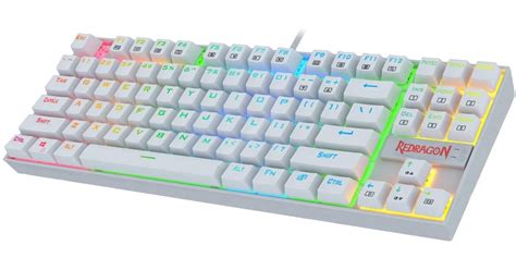 Redragon KUMARA K552 RGB Mechanical White Edition Blue Switches | KUMARA K552W-RGB | City Center ...