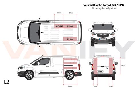 Vauxhall Combo Cargo 2019+ van racking shelving. Free next day delivery.