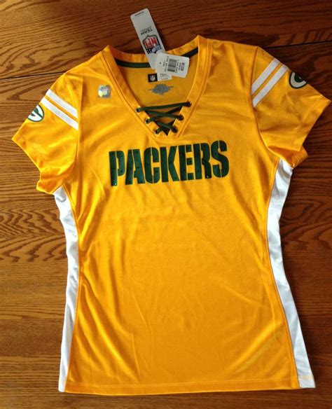 Green Bay Packers Jersey Shirt Women's Medium Yellow Gold Ladies M | Green bay packers jerseys ...