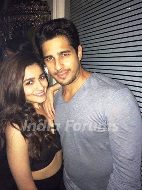 Sidharth Malhotra With His Ex-Girlfriend Alia Bhatt Photo