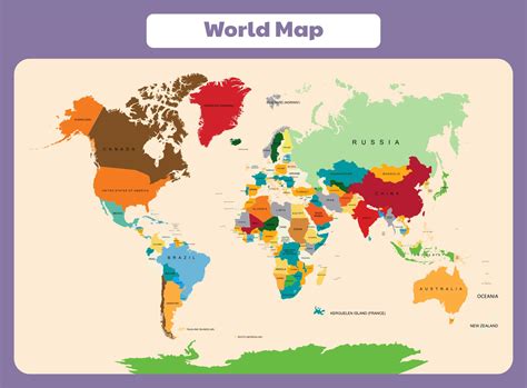 Free Printable World Maps With Names - Printable Templates