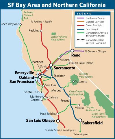 Amtrak San Joaquin Map