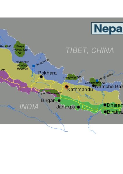 File:Nepal-regions-map.svg - Wikitravel Shared