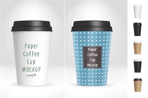 Paper Coffee Cup Mockup V1 By aivos | TheHungryJPEG