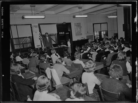 JFK visits schools during his campaign for Senate - Digital Commonwealth