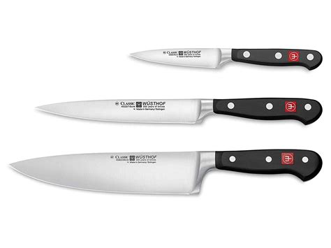 WUSTHOF CLASSIC 3 PIECE COOKS KNIFE SET | Best kitchen knife set, Wusthof classic, Knife