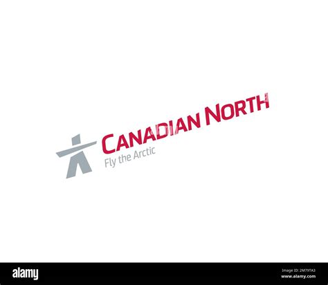 Canadian North, rotated logo, white background Stock Photo - Alamy