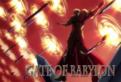 Unlimited Blade Works Or Gilgameshs Gate of Babylon | Anime Amino