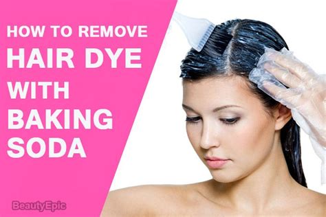 Baking soda is frequently applied as a natural hair color remover. Let ...