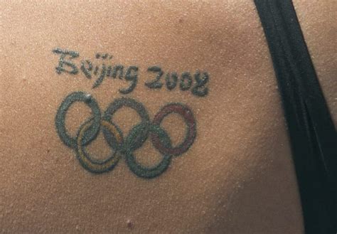 Calling All Swimmers With The Olympic Rings Tattoo