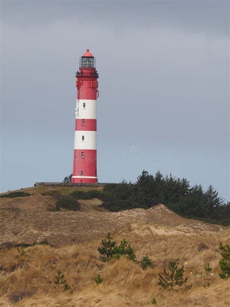 Lighthouse on the Island Amrum, German Coast Stock Photo - Image of ...