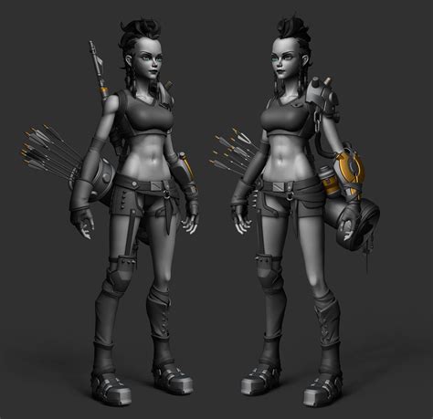 Hunter Game 3D Character :: Behance