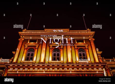 Singapore - Aug 27, 2019 : Night Festival 2019 at National Museum of Singapore Stock Photo - Alamy