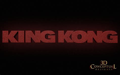 3DconceptualdesignerBlog: Project Review KING KONG[2005] 3D Logo ...