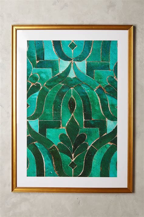 Moroccan Tile Wall Art by Artfully Walls in Blue, Decor at ...