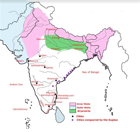 Samudragupta Empire Map