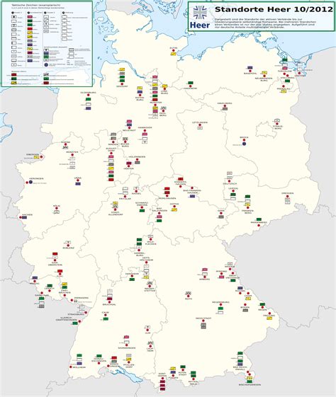 Current Bases of the German Army (Heer) [2000 x 2371px] : r/MapPorn