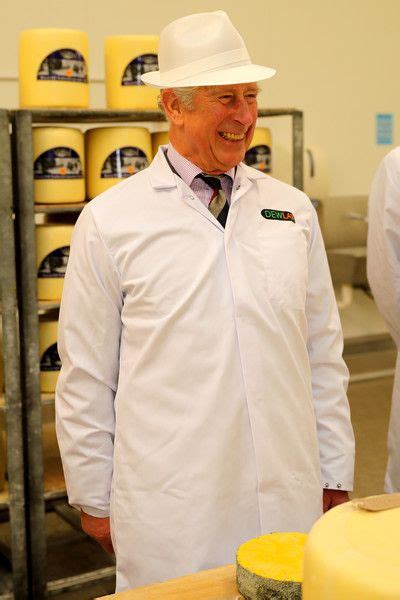 The Prince of Wales, Patron of The Specialist Cheesemakers Association visits Dewlay ...