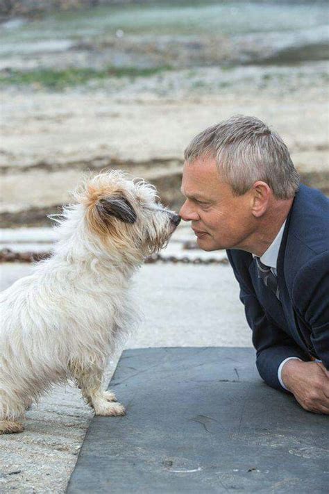 Martin and his dog buddy. | Doc martin, Doc martin series 7, Martin clunes