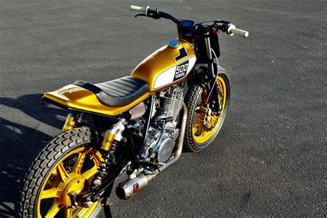 Stay Gold: Yamaha SR500 Street Tracker – BikeBound