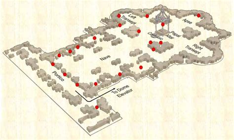 St. Peter's Basilica Floor Plan | Map & Major Areas