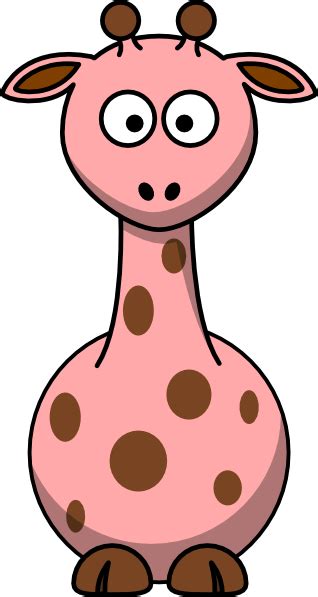 Pink Giraffe Clip Art at Clker.com - vector clip art online, royalty ...