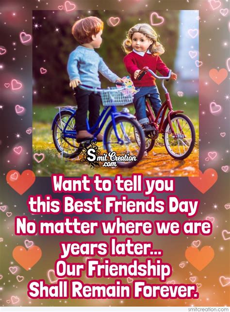 Best Friends Day Message Card - SmitCreation.com