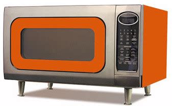 Big Chill Retro Microwave, Orange - Modern - Microwave Ovens - by Big Chill