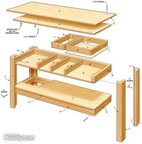 Build this Simple Workbench With Drawers - Woodwork City Free ...