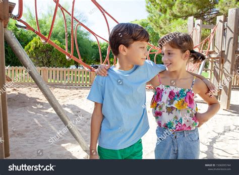 Kids Friends Hugging School Park Playground Stock Photo 1506995744 | Shutterstock